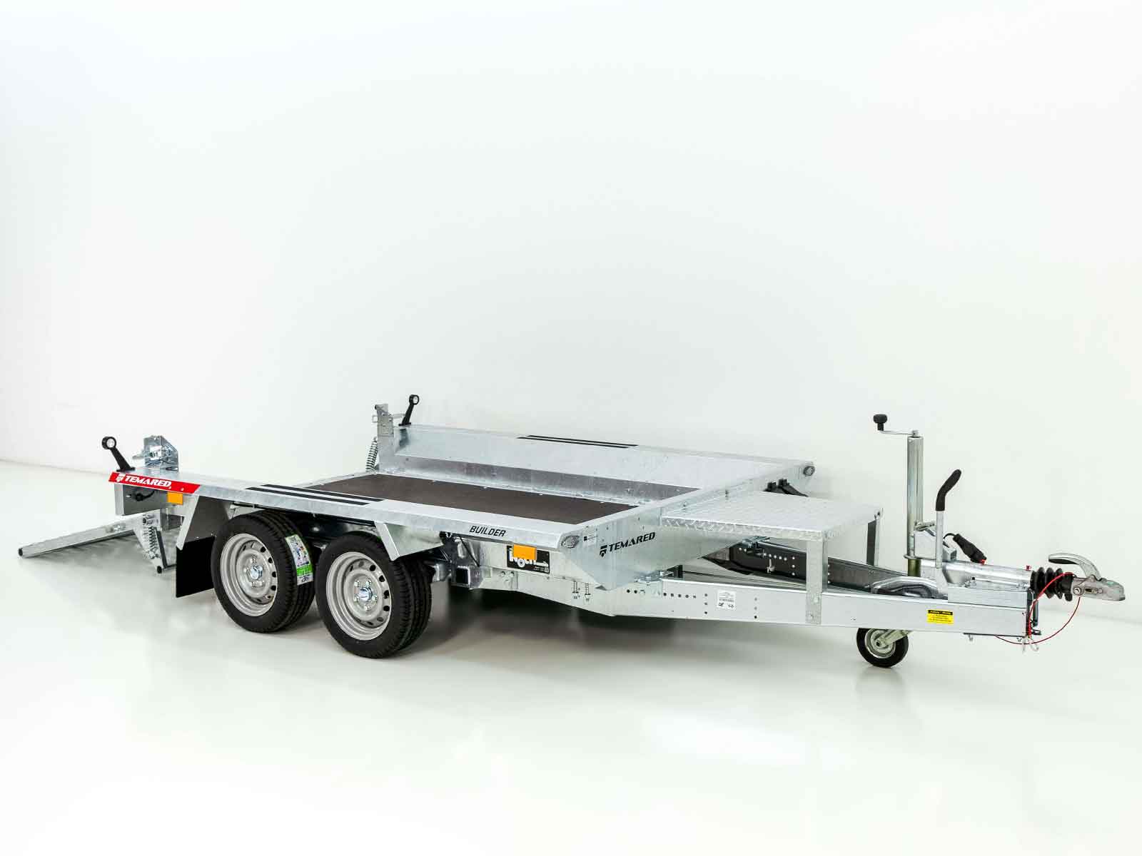 1-anhan-5-1.jpg Temared Baumaschinenanhänger Builder 153x260cm 2,7t | Rampe-Neu – Bild 1