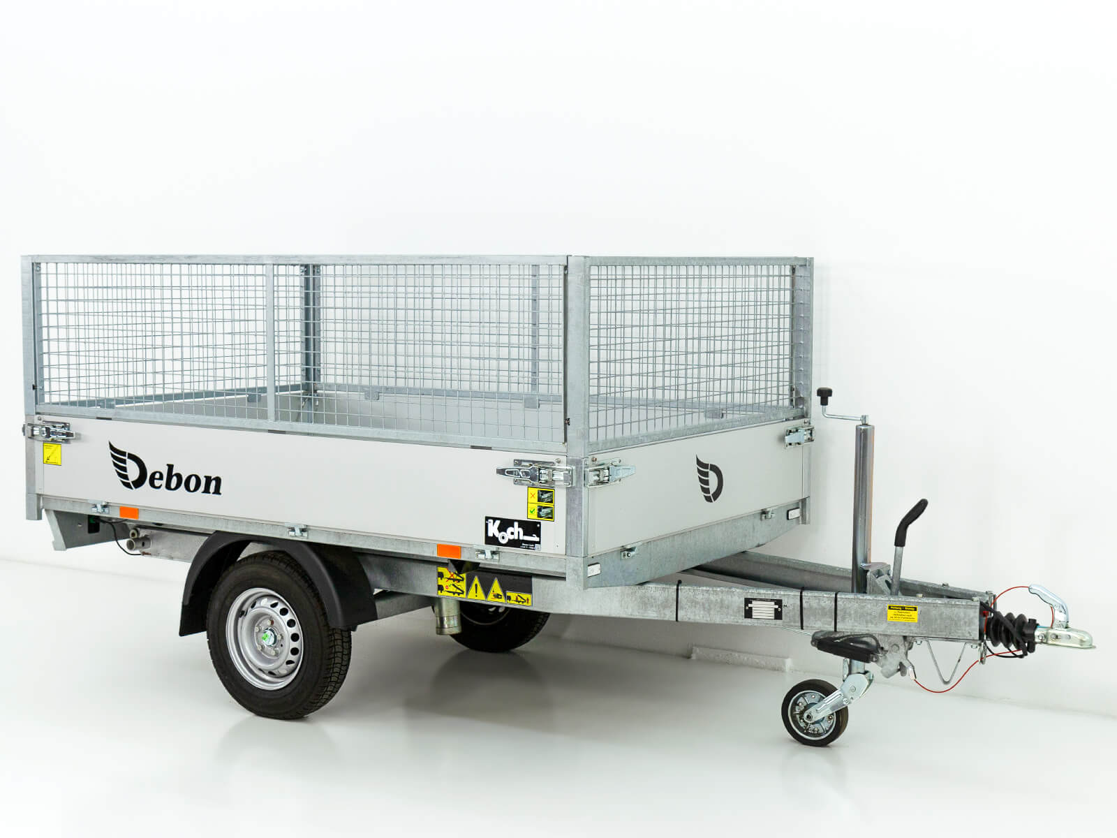 10-ruckw-4.jpg Debon Heckkipper 150x250cm 1,3t | E-Pumpe | Gitter 60 cm - Neu – Bild 1