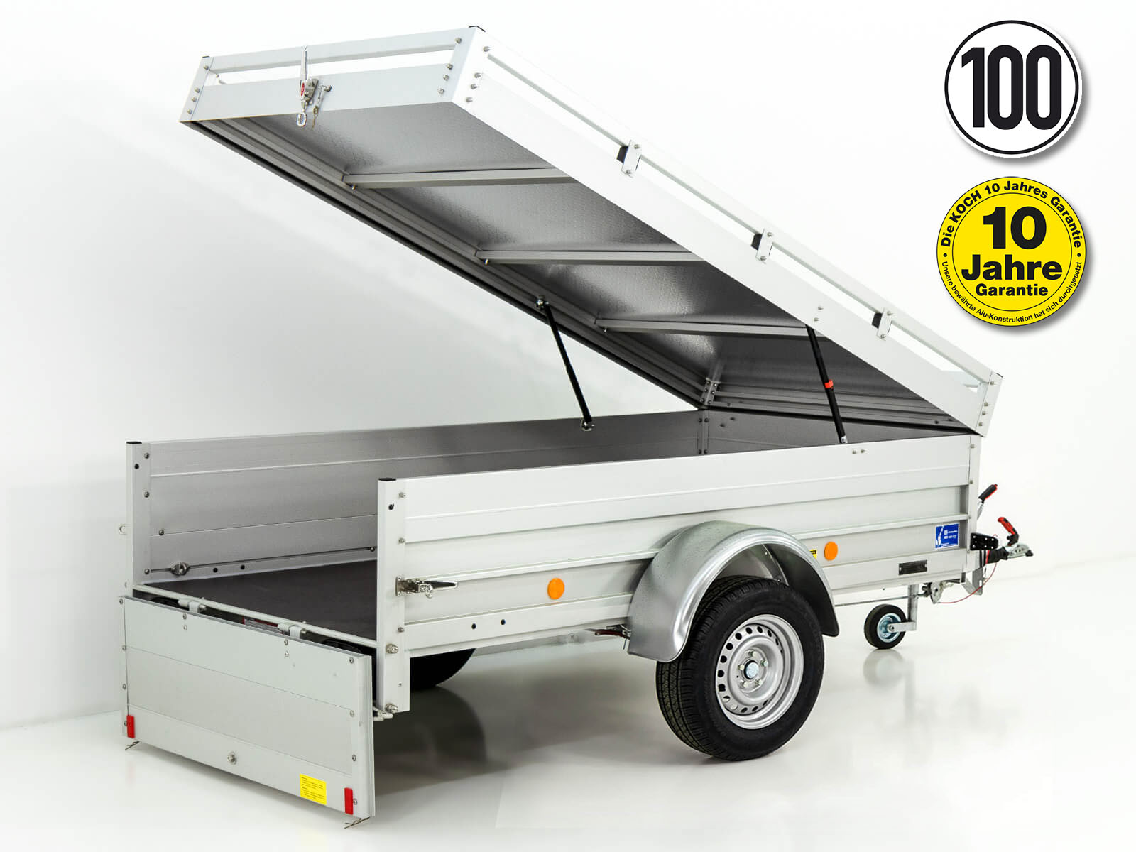 Deckelanhänger 105x205cm Höhe:50cm 1000kg | Typ B1000 - Neu