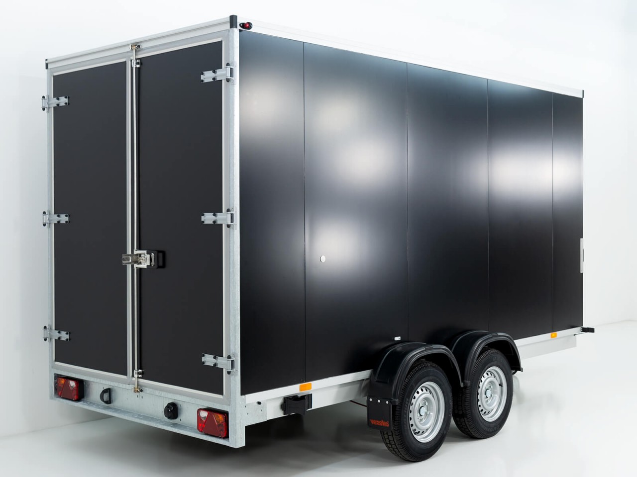 Vezeko Kofferanhänger 184x405cm Höhe:205cm 2,7t|schwarz-Neu
