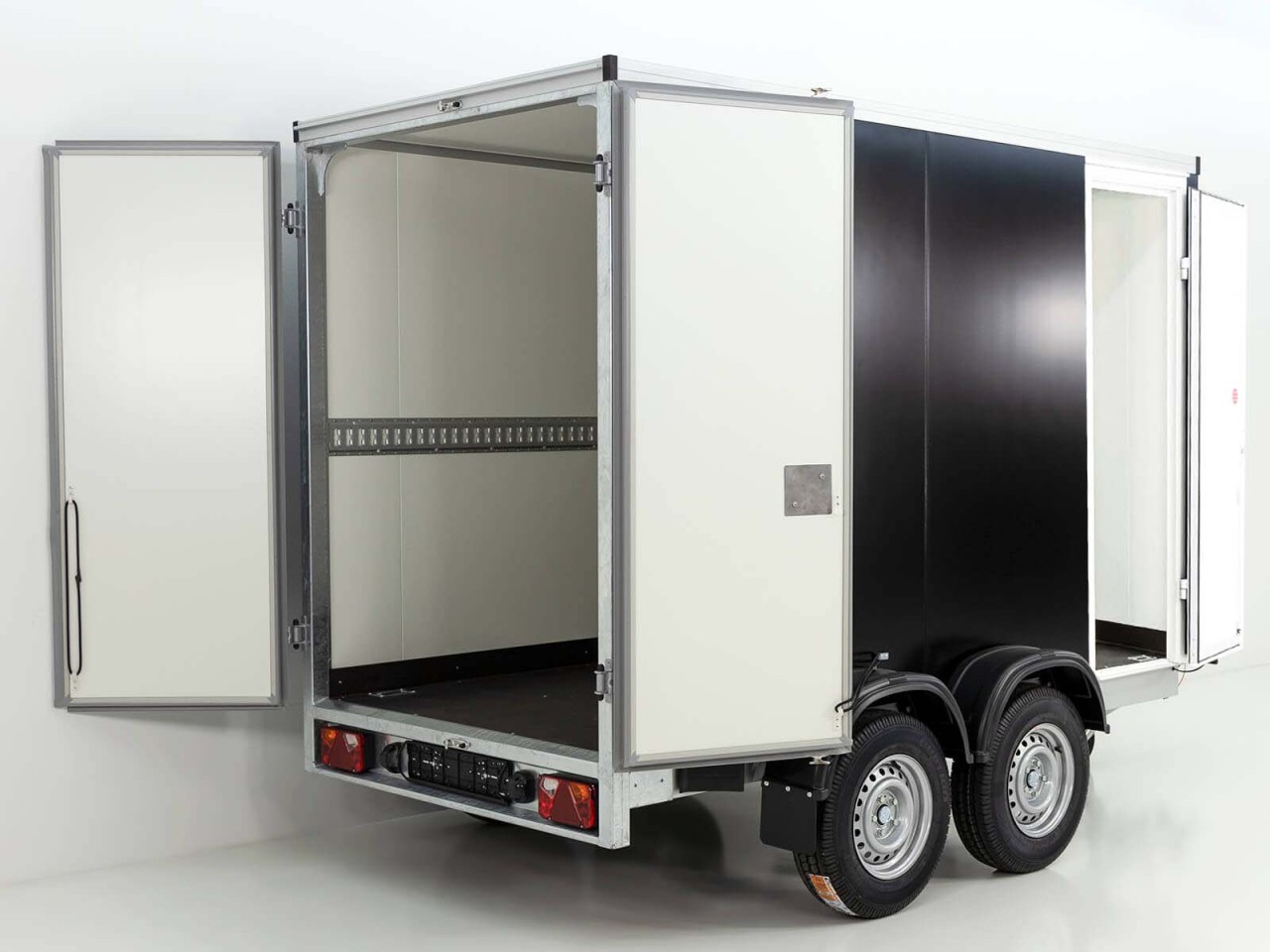 3004_06_1280x1280.jpg Vezeko Kofferanhänger 152x355cm Höhe:193cm 2,7t|Tür|schwarz-Neu – Bild 1
