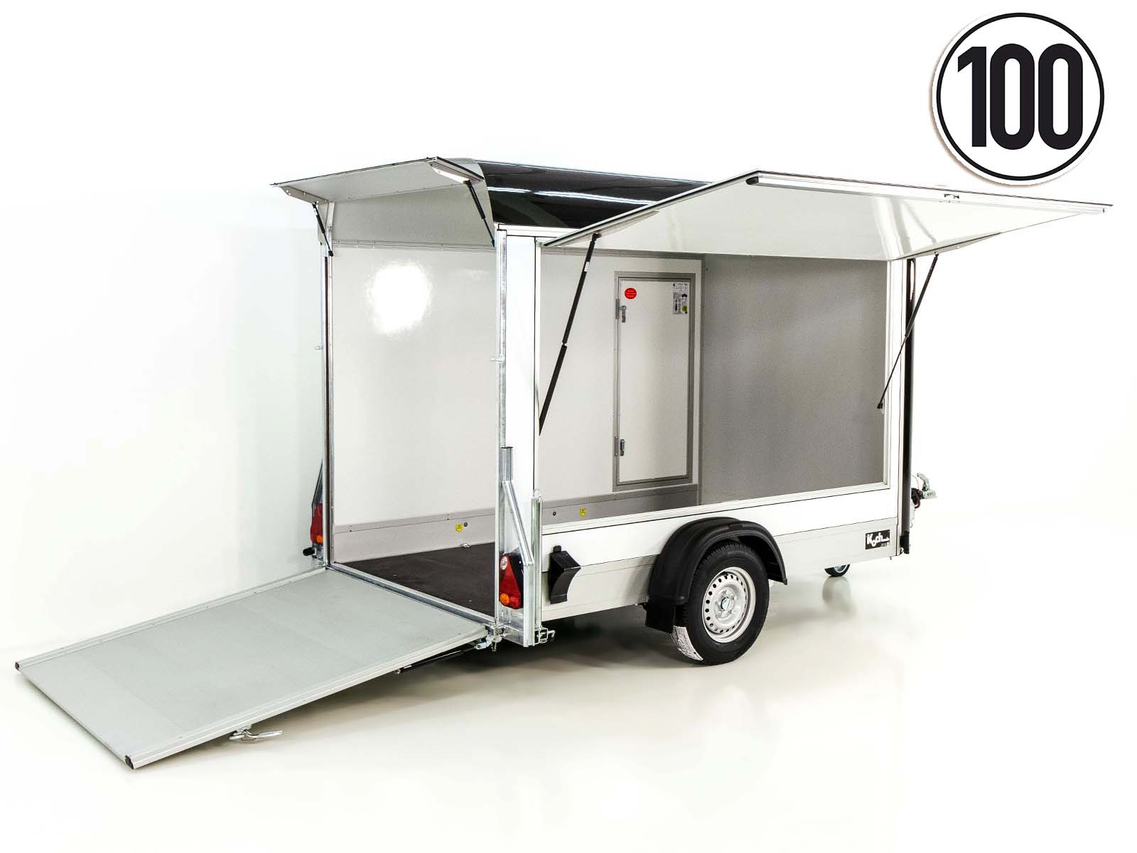 6-verk-11-2.jpg Debon Kofferanhänger C300 Sandwich 148x295cm H:190cm 1,3t | Alu | Polybug | Tür | Klappe | Schwarz-Neu – Bild 1