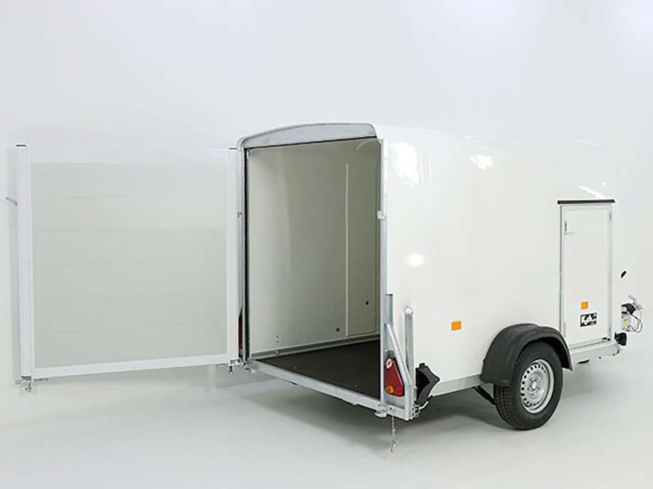 Ko1550SoCl_2c0X0SOWvSJl87_1280x1280-1.jpg Debon Kofferanhänger Cargo 1300 Vollpoly 150x290cm H:160cm|Tür|weiß-Neu – Bild 1