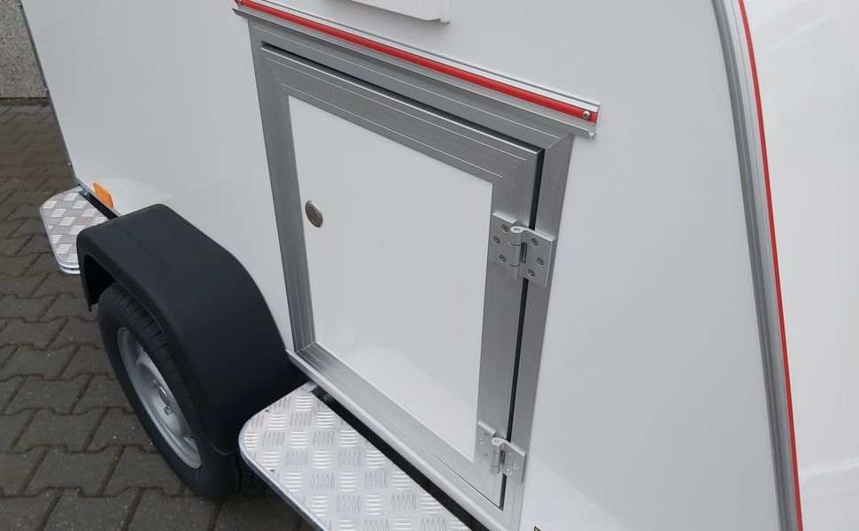 Kofferanhänger TF3 S Mini 205x110x90cm Reling Seitentür (XS) 100km/H 750kg – Bild 4