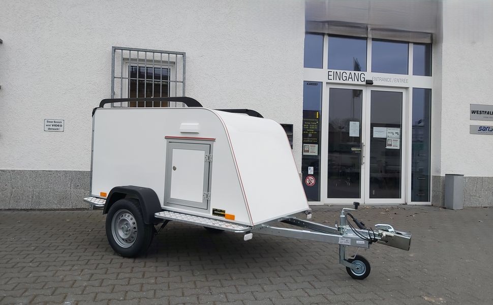Kofferanhänger TF3 S Mini 205x110x90cm Reling Seitentür (XS) 100km/H 750kg – Bild 6